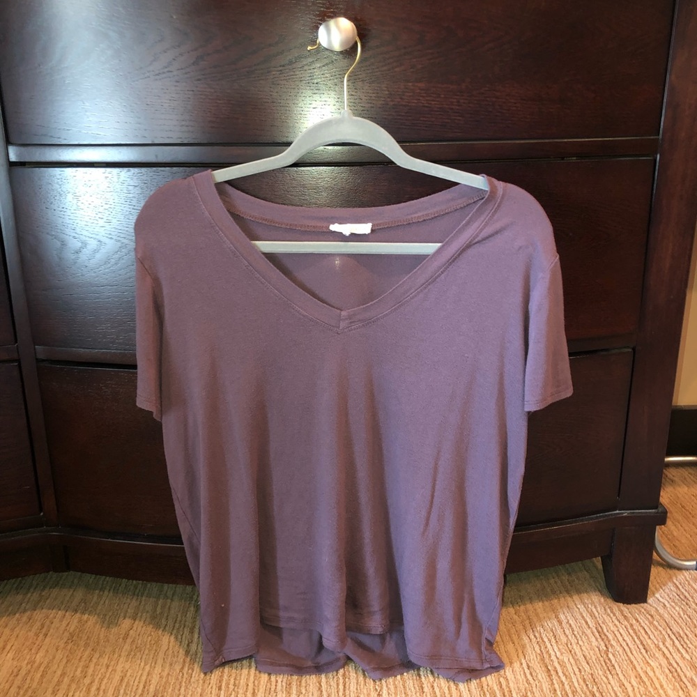 purple v neck!